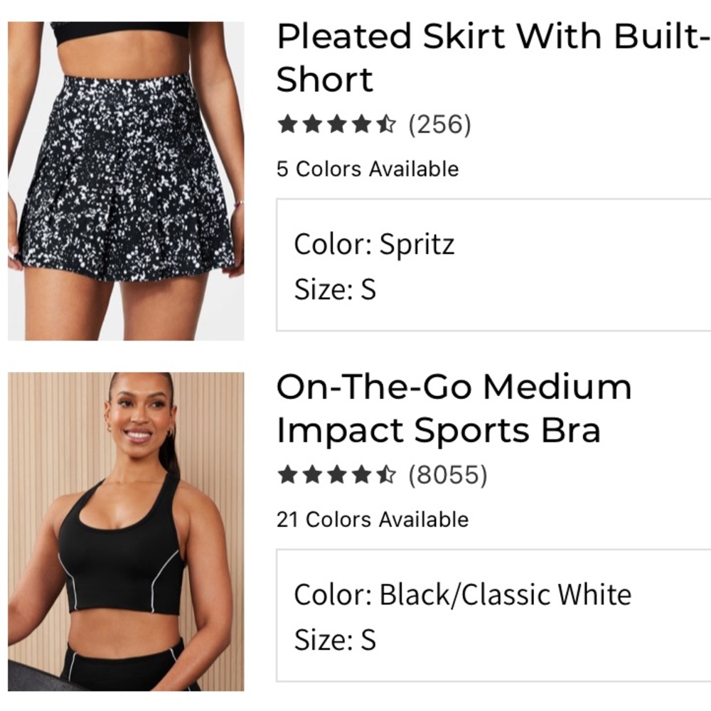 Fabletics On-the-Go Medium Impact Sports Bra - Picture 8 of 8